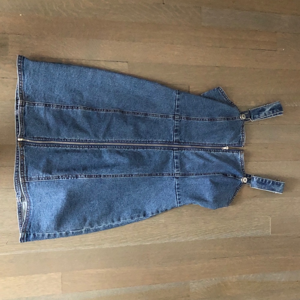 F21 mini denim dress size M